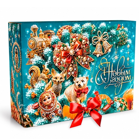 Новогодний подарок Шкатулка МалаХит